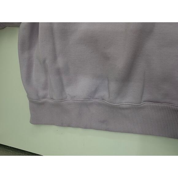 A New Day Womens Sweatshirt Size Large Purple Crewneck Cropped Pullover - Picture 11 of 13
